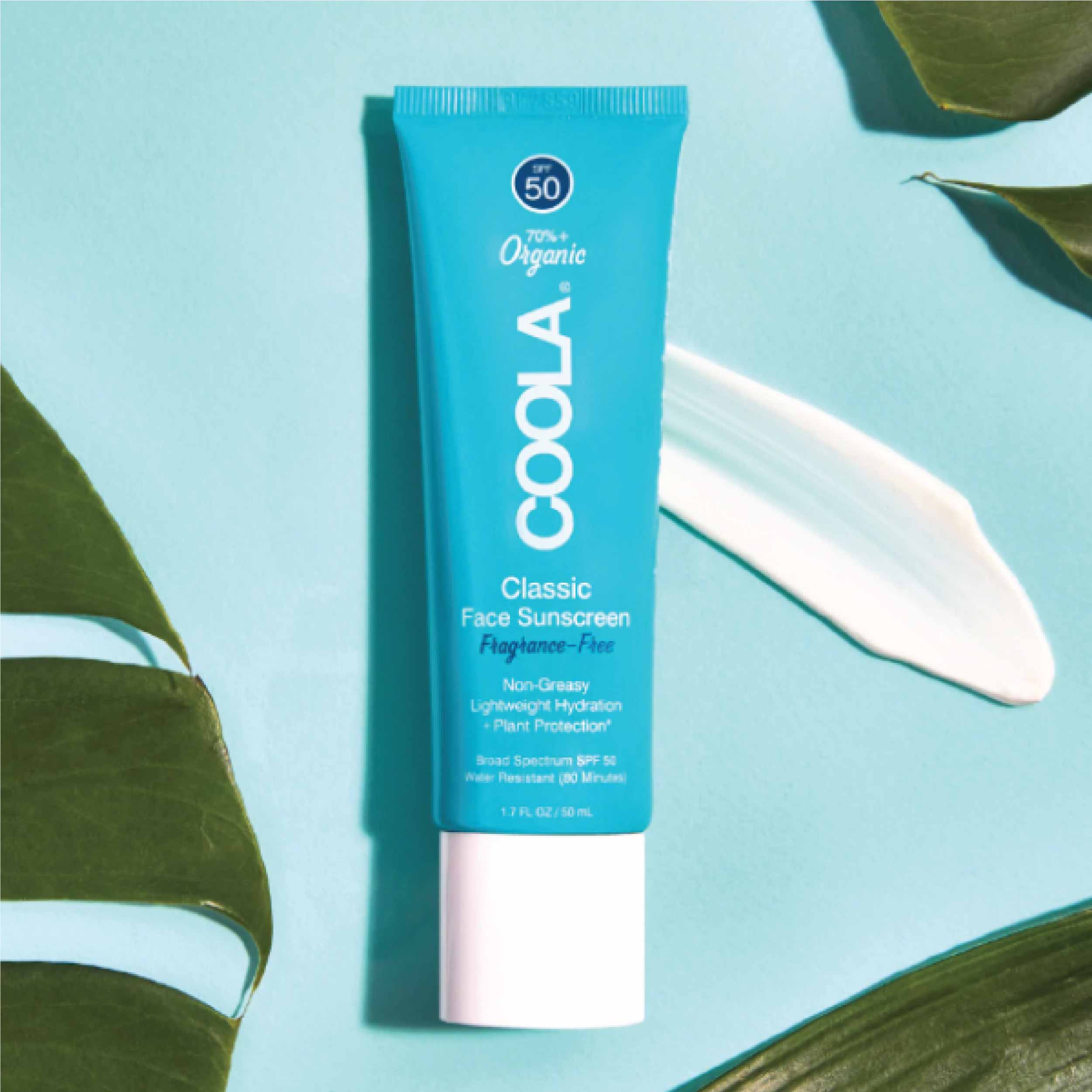 Coola Classic Face Sunscreen SPF 50, Fragrance-Free, 50 ml