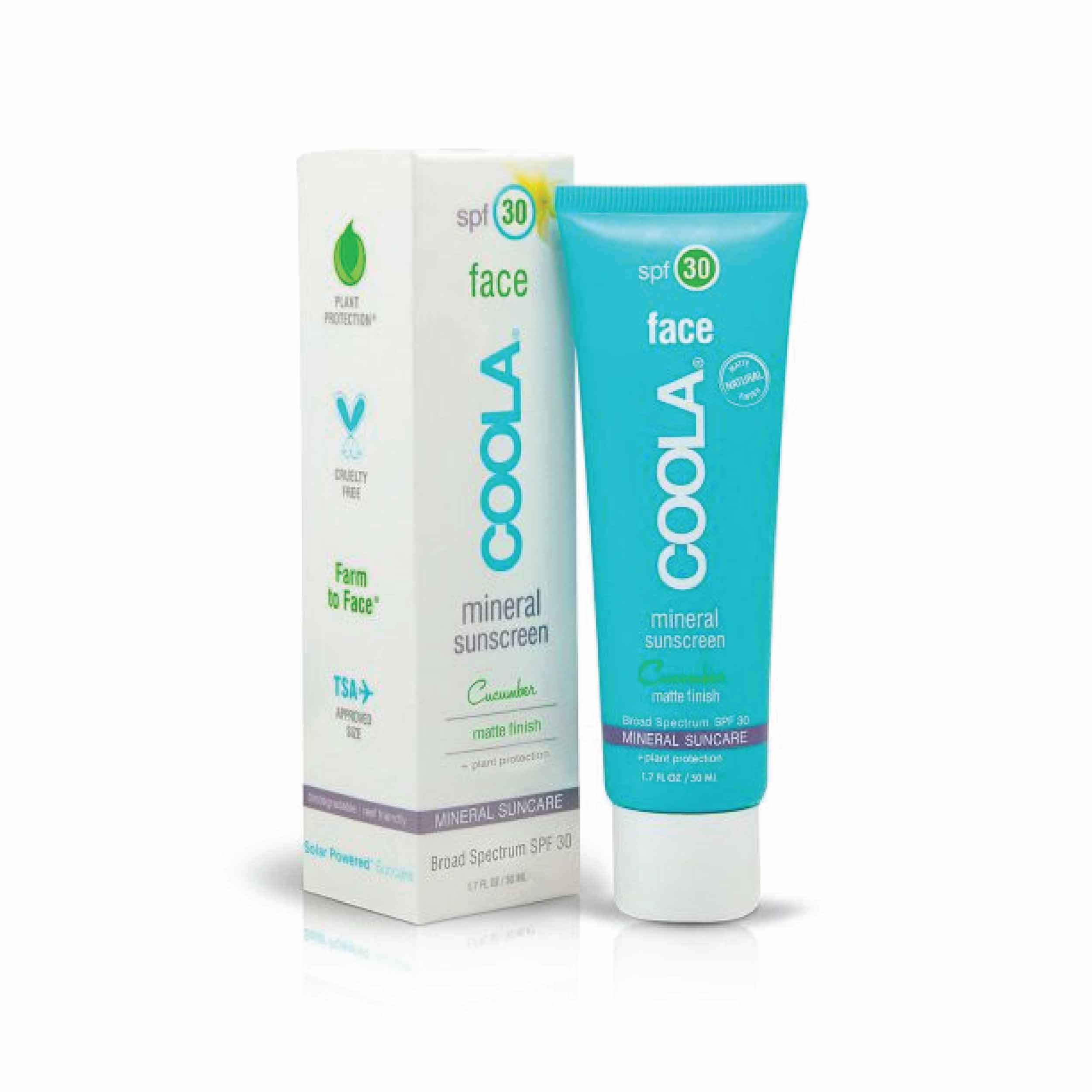 Coola Mineral Face Sunscreen SPF 30, Cucumber Matte Finish, 50 ml – Coola  India